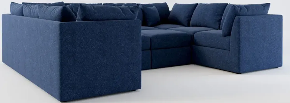 Nest 5-Piece Pit Hybrid Comfort Sectional - Oslo Navy