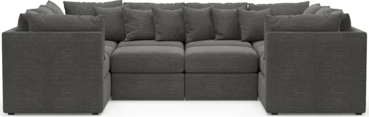 Nest Hybrid Comfort 5-Piece Pit Sectional - Curious Charcoal