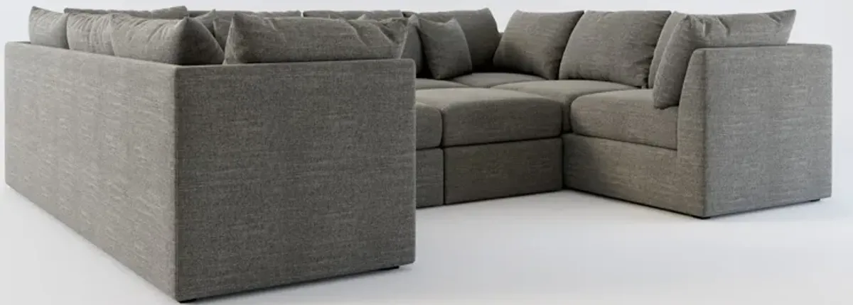 Nest Hybrid Comfort 5-Piece Pit Sectional - Curious Charcoal