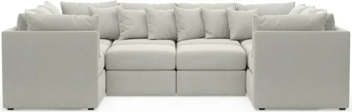 Nest Hybrid Comfort 5-Piece Pit Sectional - Oslo Snow