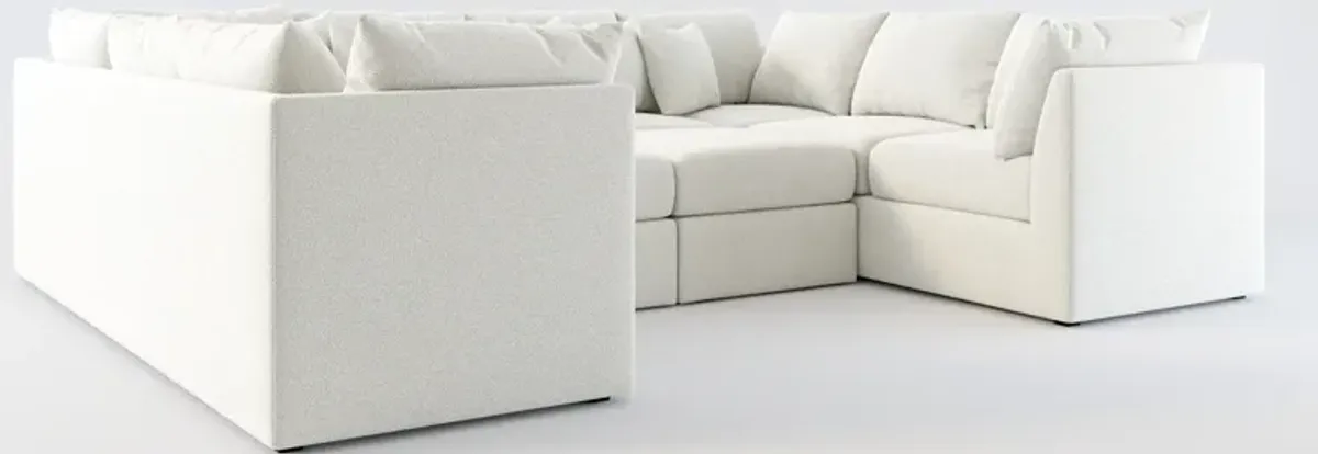 Nest Hybrid Comfort 5-Piece Pit Sectional - Oslo Snow