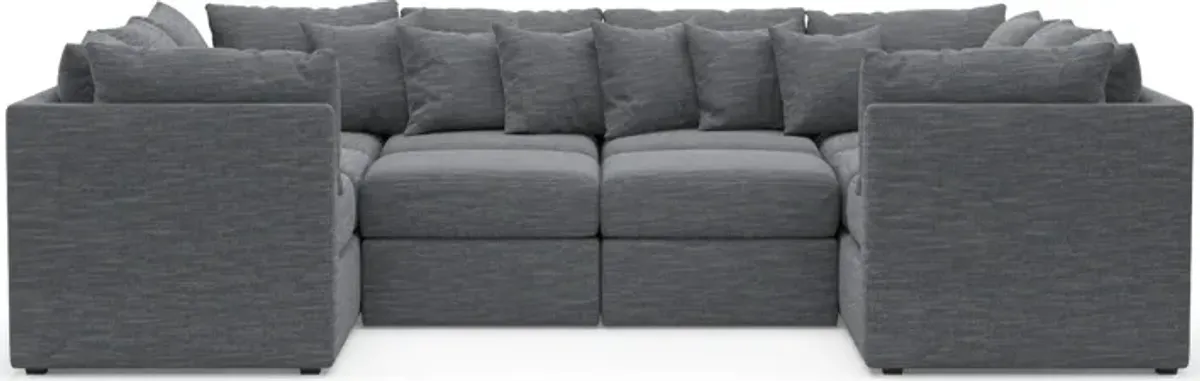 Nest Hybrid Comfort 5-Piece Pit Sectional - Dudley Indigo