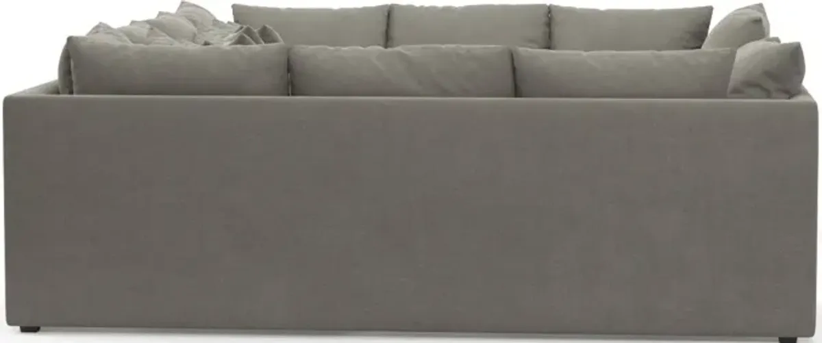 Nest Hybrid Comfort 5-Piece Pit Sectional - Abington Fog