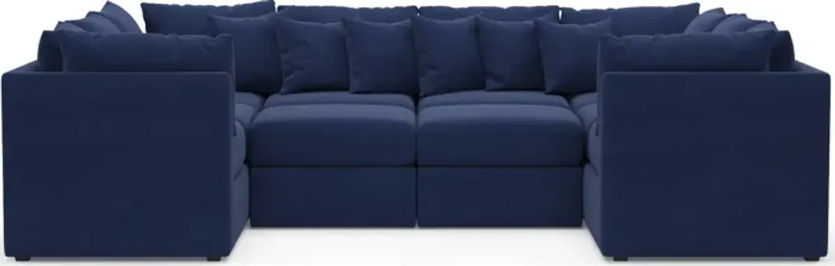 Nest Hybrid Comfort 5-Piece Pit Sectional - Abington Indigo