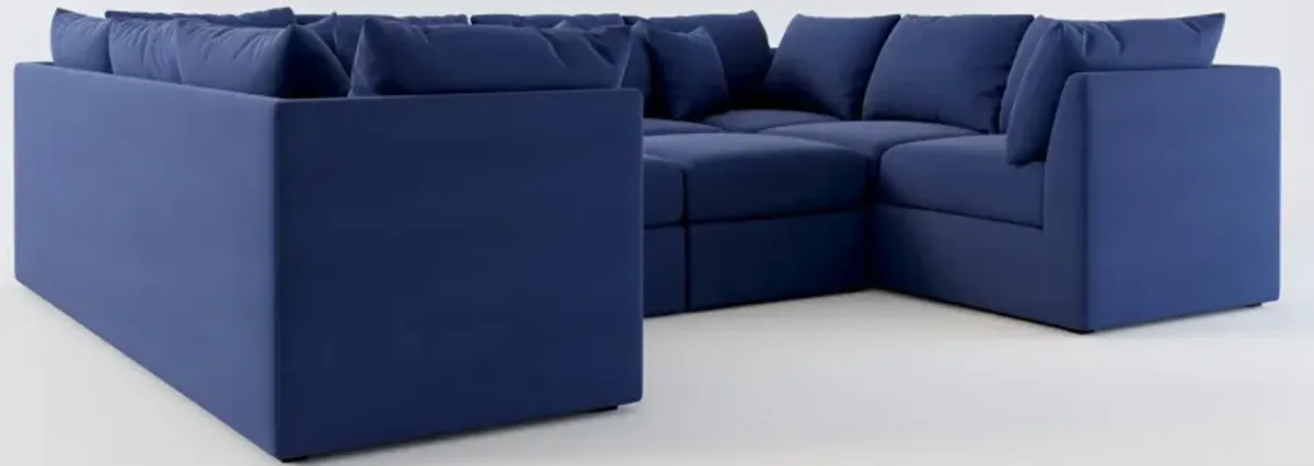 Nest Hybrid Comfort 5-Piece Pit Sectional - Abington Indigo