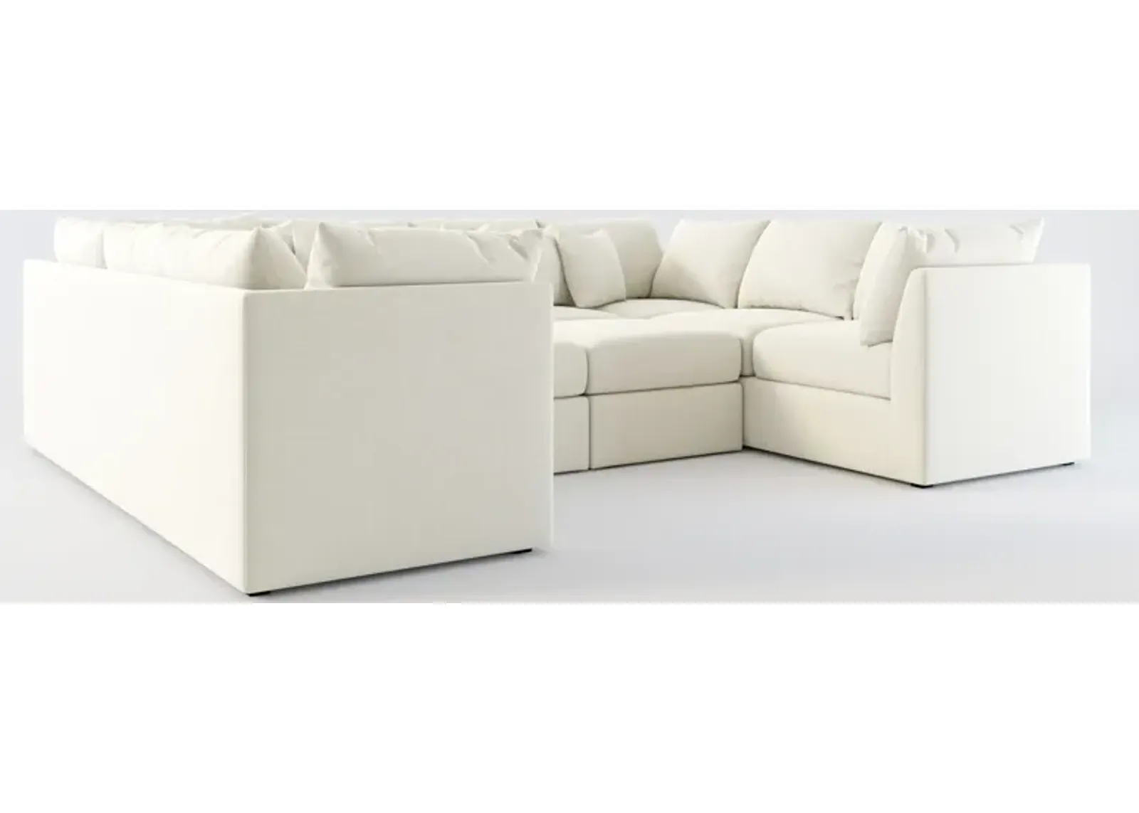 Nest Hybrid Comfort 5-Piece Pit Sectional - Anders Ivory