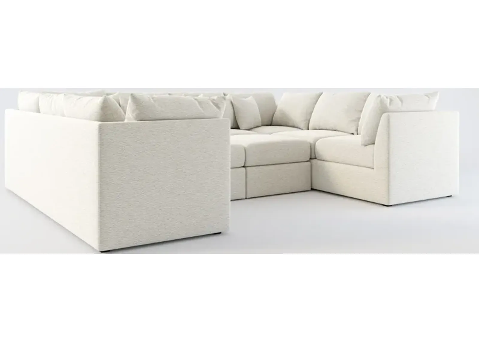 Nest Hybrid Comfort 5-Piece Pit Sectional - Everton Grey