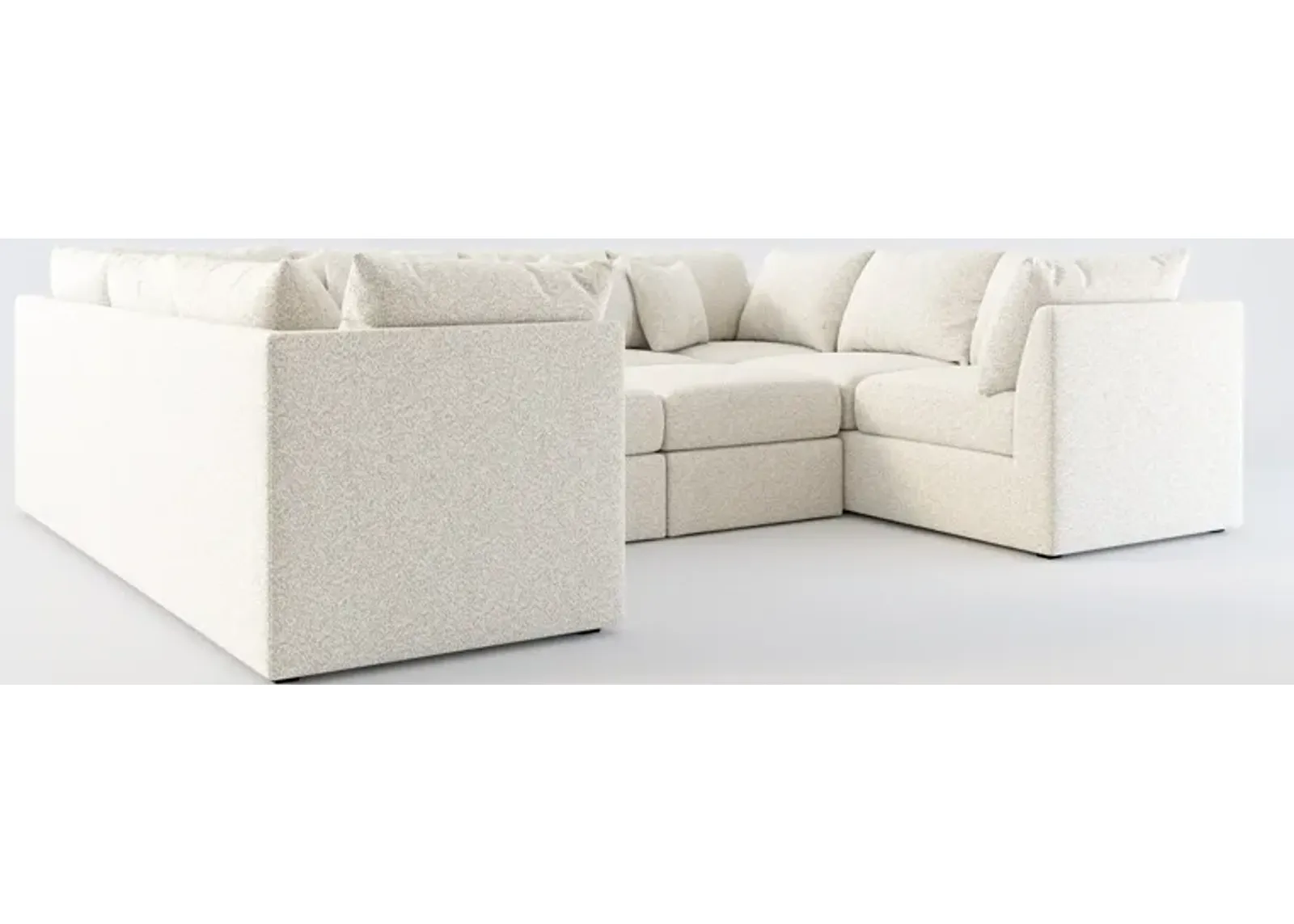 Nest Hybrid Comfort 5-Piece Pit Sectional - Muse Stone