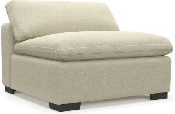 Plush Feathered Comfort Eco Performance Fabric Armless Chair - Bridger Shell