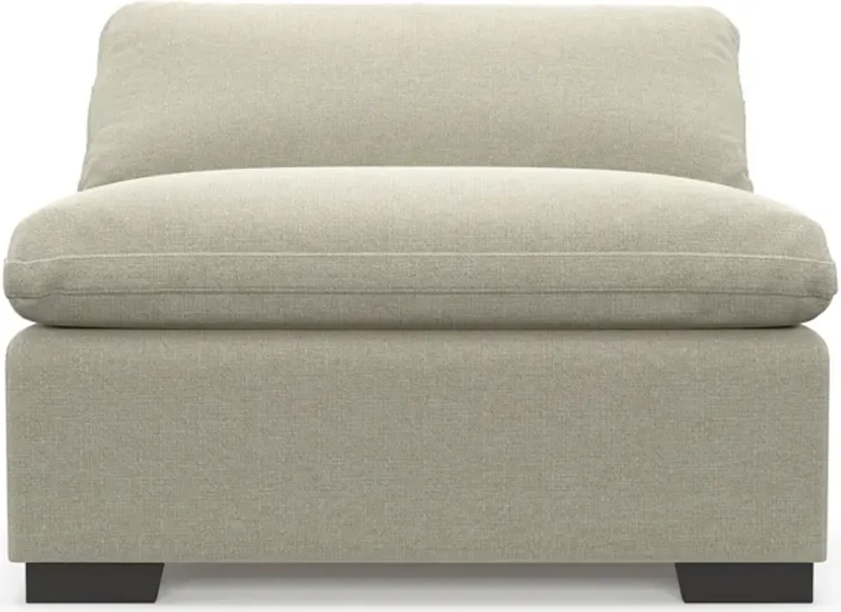 Plush Feathered Comfort Eco Performance Fabric Armless Chair - Liv Dove