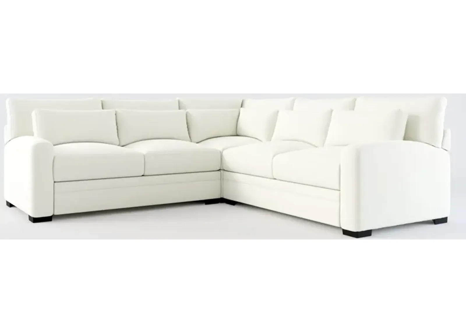 Winston Foam Comfort Eco Perfomance 3-Piece Sectional - Liv Arctic