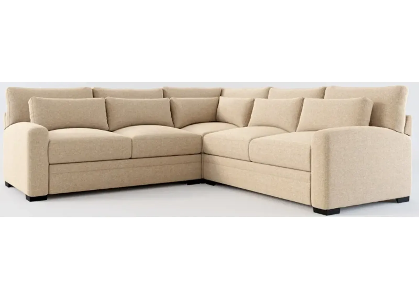 Winston Foam Comfort Eco Perfomance 3-Piece Sectional - Liv Wicker