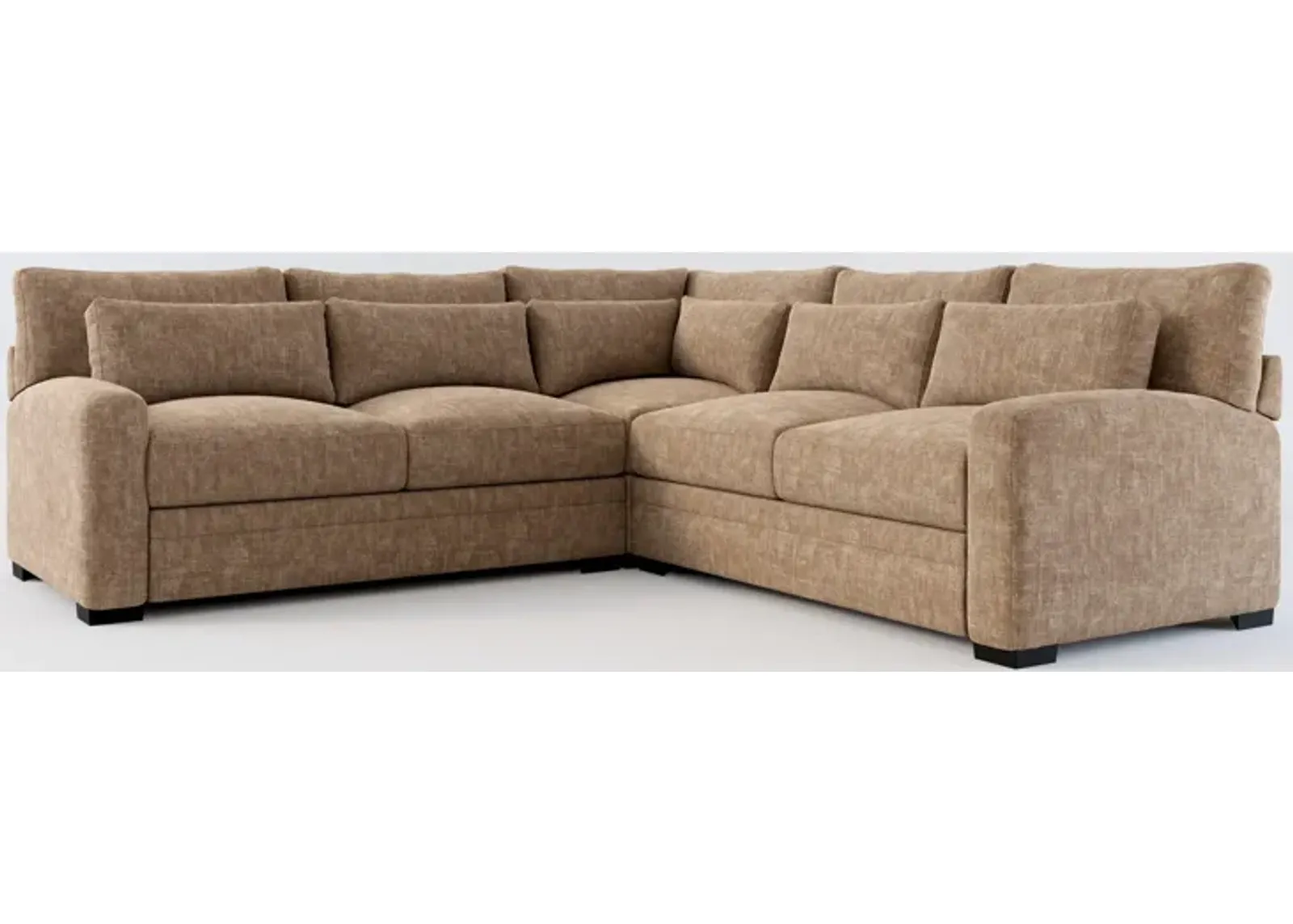 Winston Foam Comfort Eco Perfomance 3-Piece Sectional - Argo Java