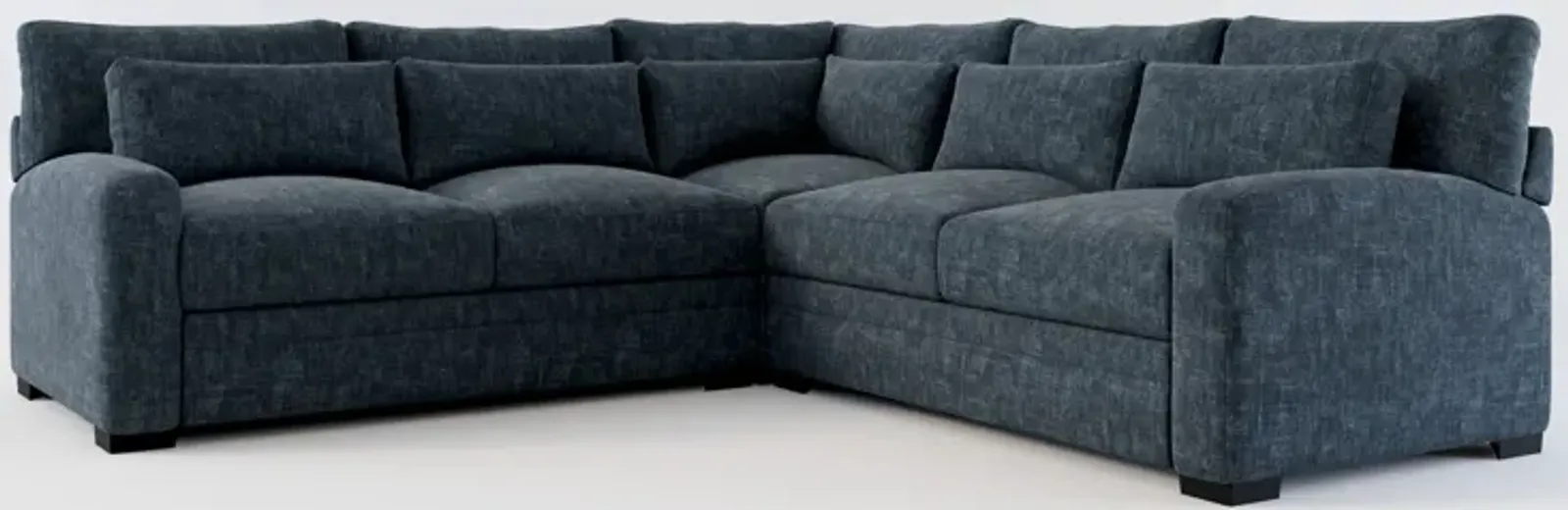 Winston Foam Comfort Eco Perfomance 3-Piece Sectional - Argo Navy