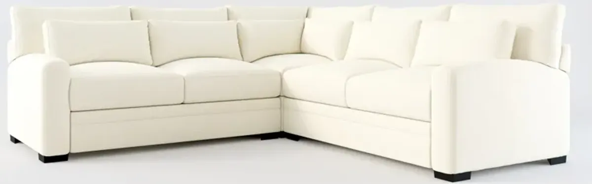 Winston Hybrid Comfort Eco Performance 3-Piece Sectional - Fincher Ivory