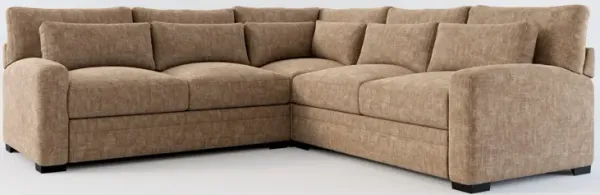 Winston Hybrid Comfort Eco Performance 3-Piece Sectional - Argo Java