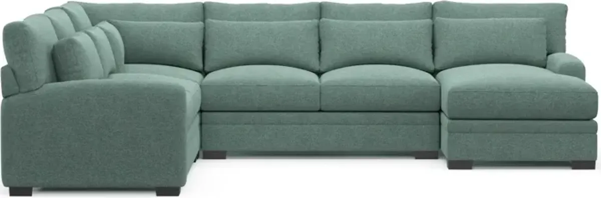 Winston Hybrid Comfort Eco Performance 4-Piece Sectional - Bridger Jade