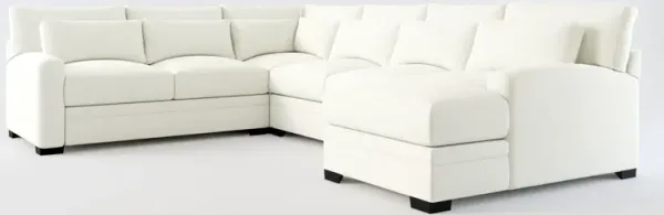 Winston Hybrid Comfort Eco Performance 4-Piece Sectional - Liv Arctic
