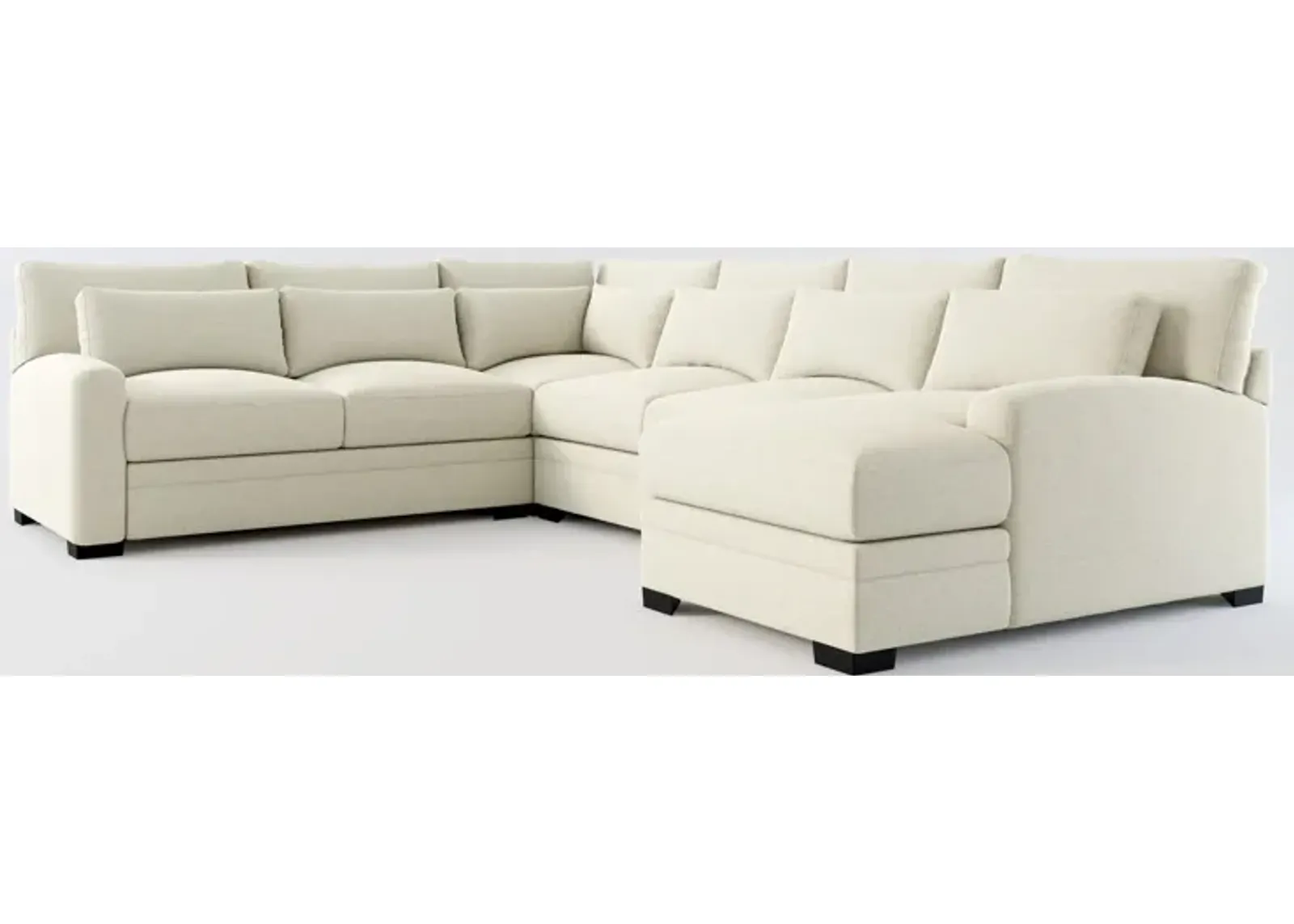 Winston Hybrid Comfort Eco Performance 4-Piece Sectional - Liv Dove