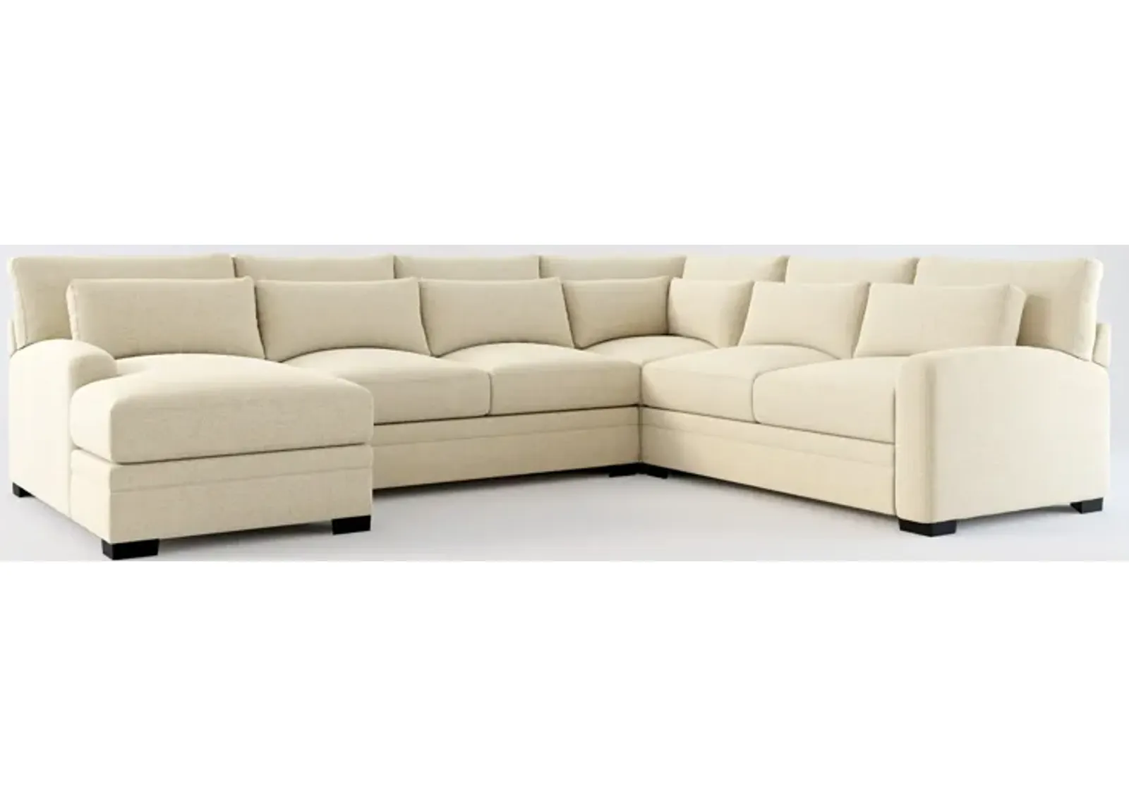 Winston Foam Comfort Eco Performance 4-Piece Sectional - Broderick Sand