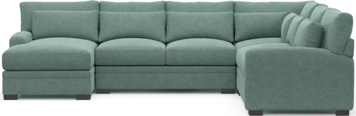 Winston Foam Comfort Eco Performance 4-Piece Sectional - Bridger Jade