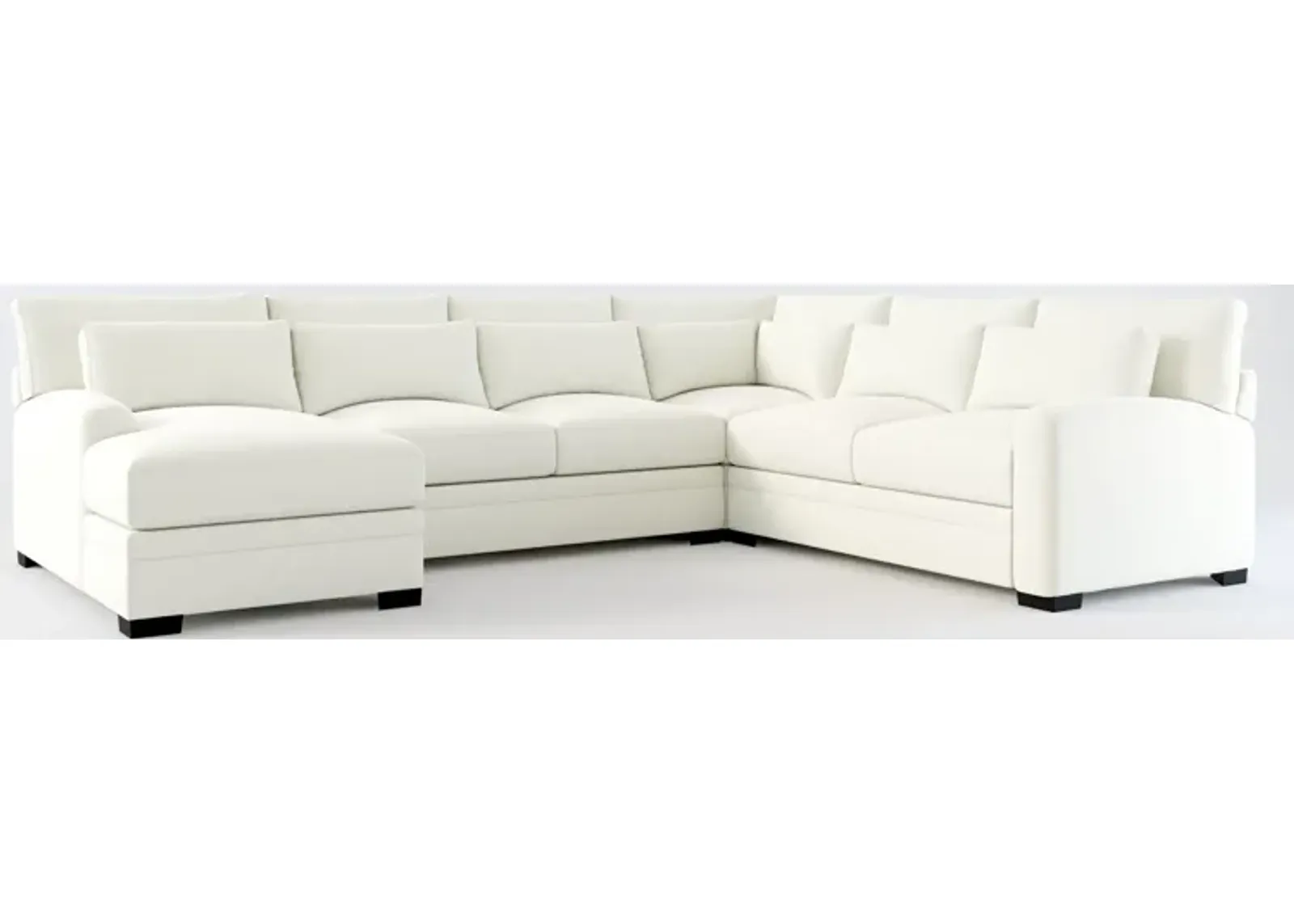 Winston Foam Comfort Eco Performance 4-Piece Sectional - Liv Arctic