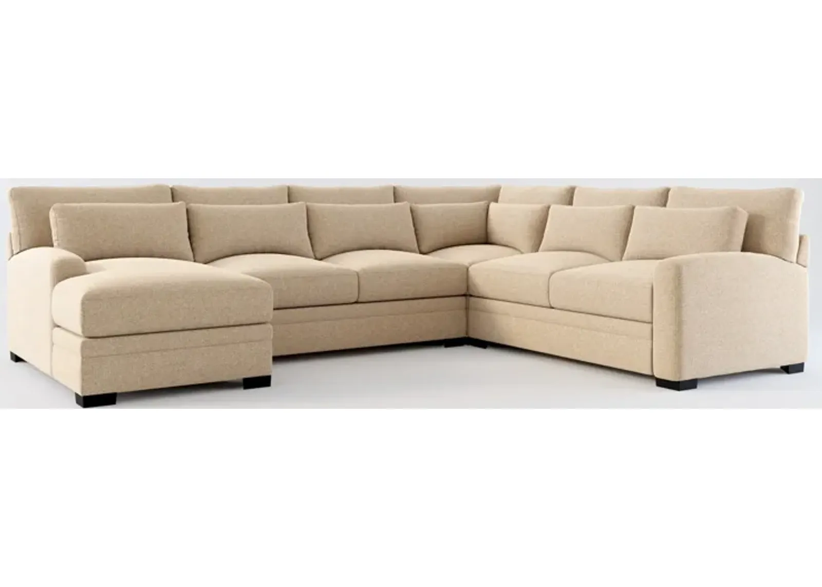 Winston Foam Comfort Eco Performance 4-Piece Sectional - Liv Wicker