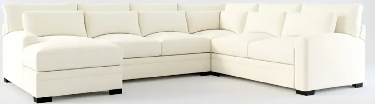 Winston Foam Comfort Eco Performance 4-Piece Sectional - Fincher Ivory