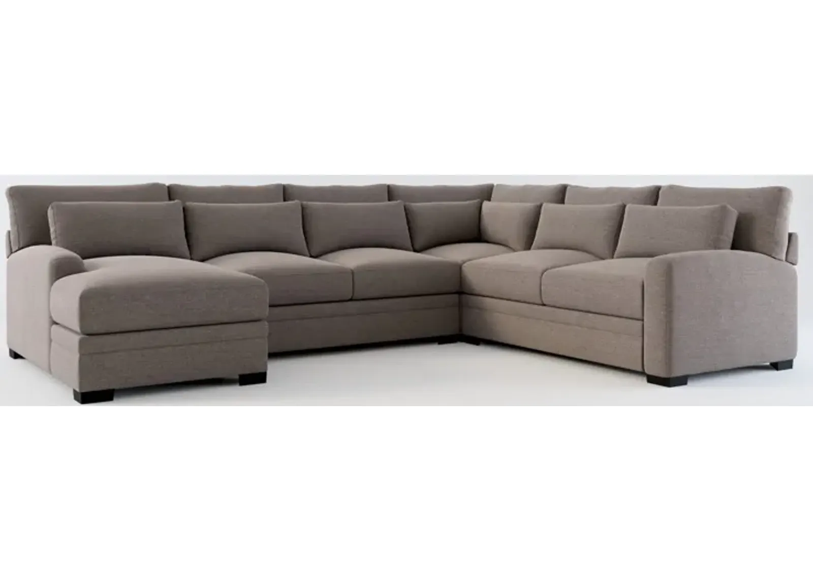 Winston Foam Comfort Eco Performance 4-Piece Sectional - Presidio Steel