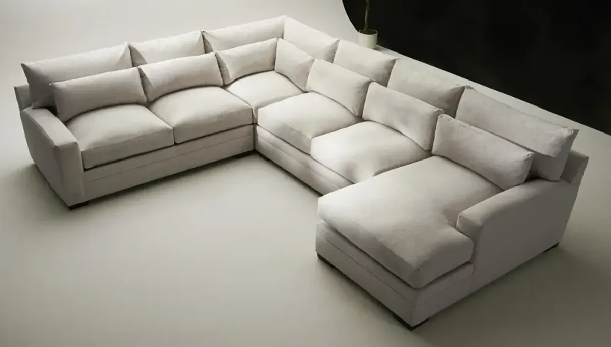 Winston Foam Comfort Eco Performance 4-Piece Sectional - Bridger Shell