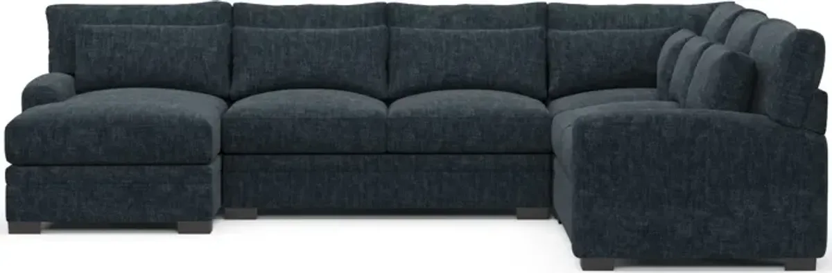 Winston Hybrid Comfort Eco Performance 4-Piece Sectional - Argo Navy