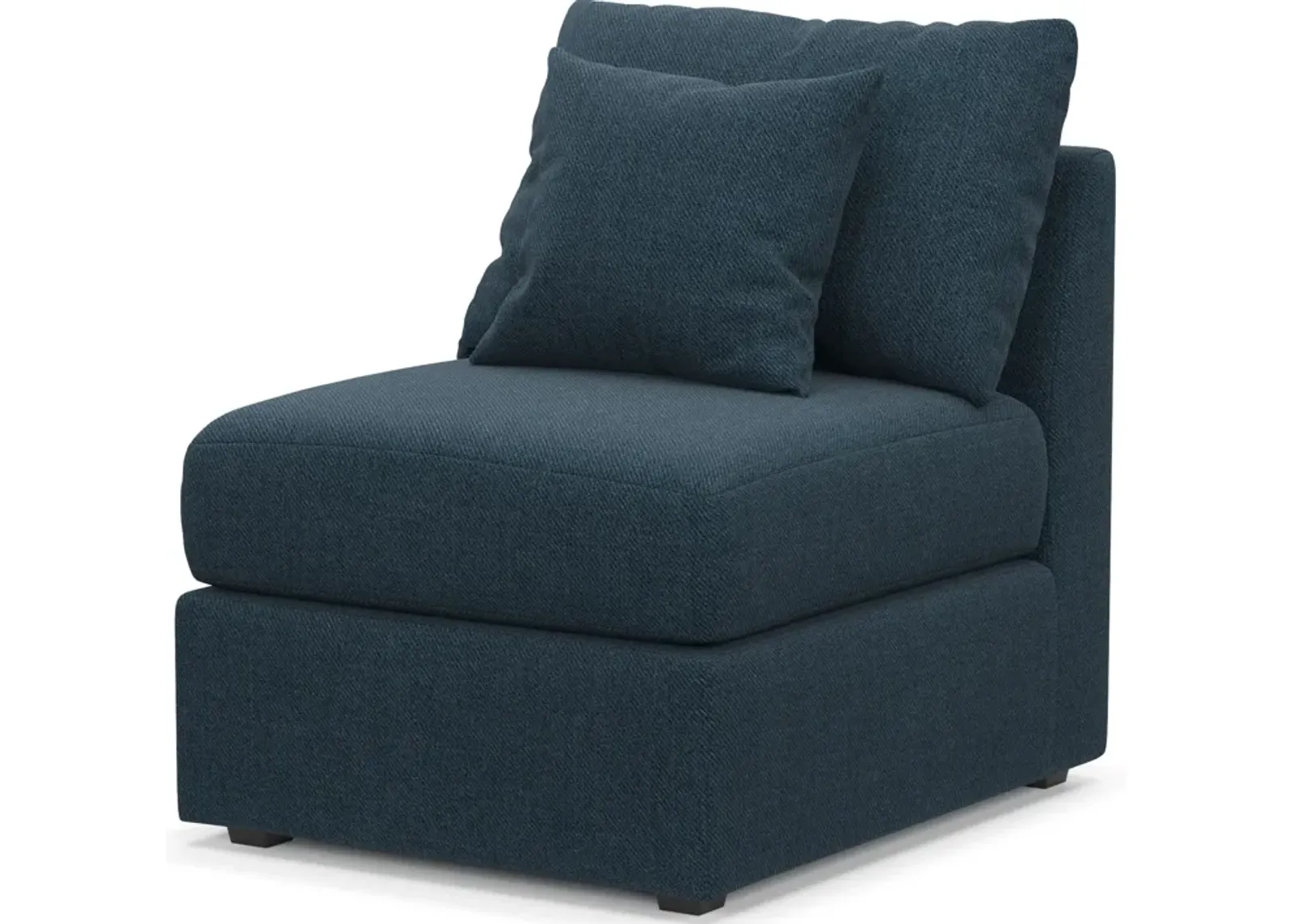 Nest Hybrid Comfort Eco Performance Armless Chair - Broderick Indigo