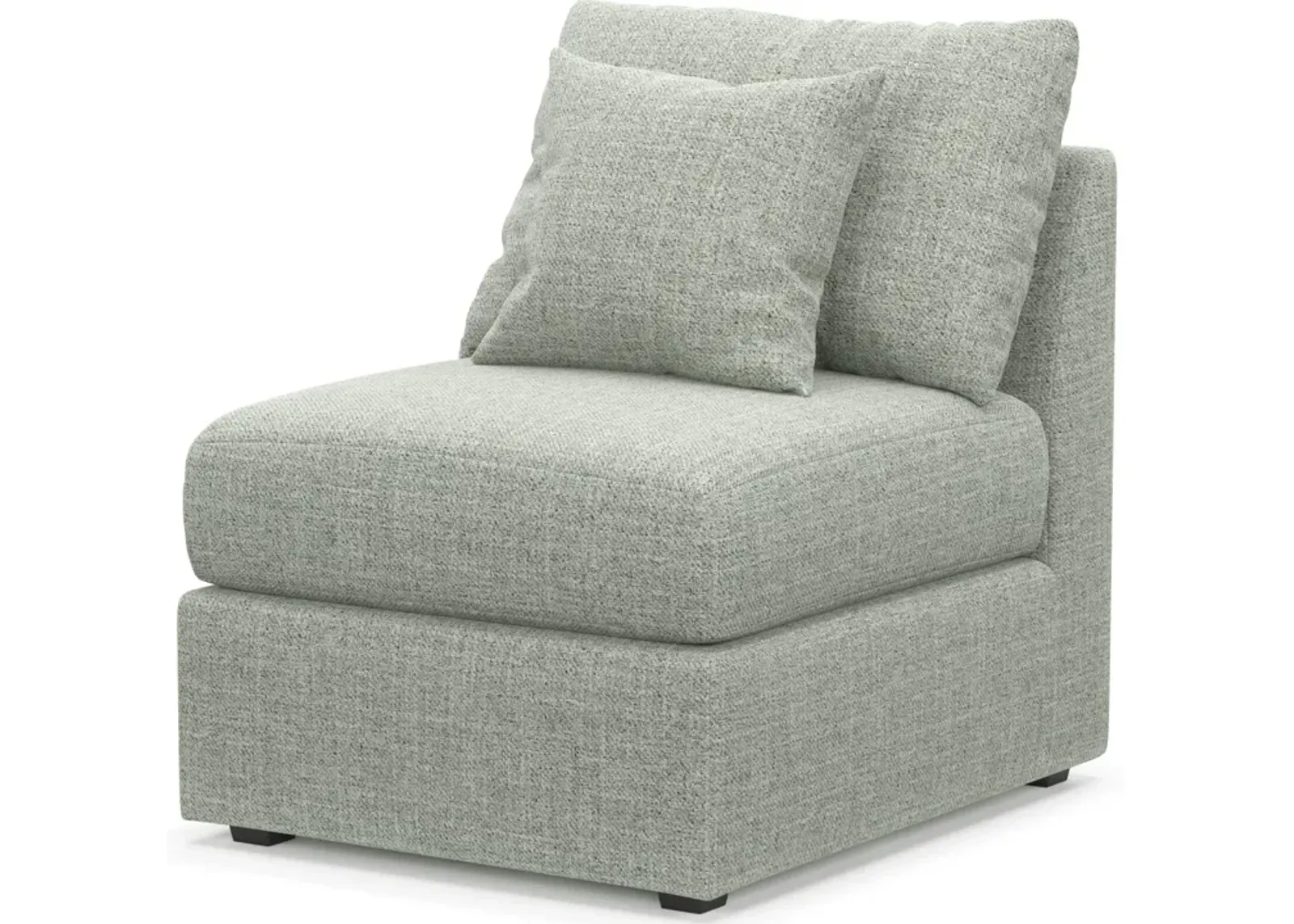 Nest Hybrid Comfort Eco Performance Armless Chair - Broderick Sea Glass