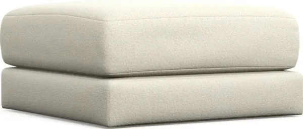 Nest Hybrid Comfort Eco Performance Short Ottoman - Fincher Ivory