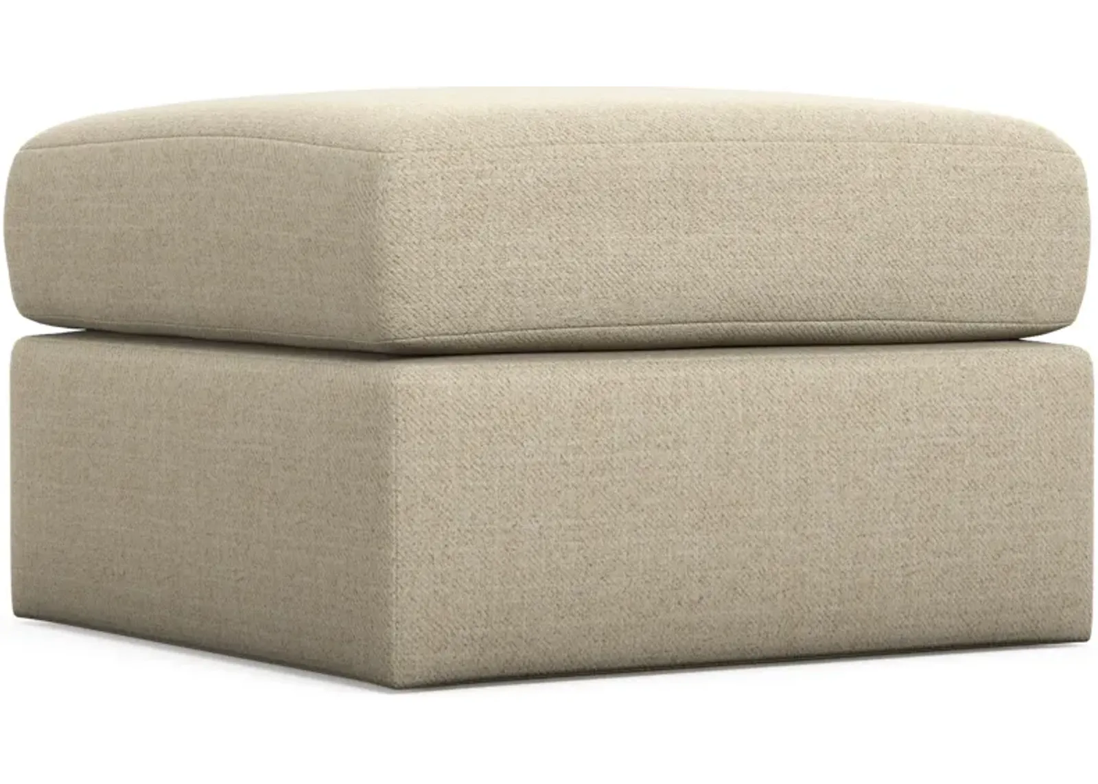 Nest Hybrid Comfort Eco Performance Tall Ottoman - Broderick Sand