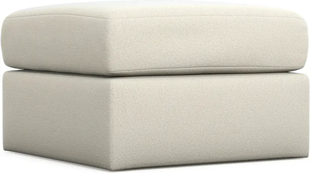 Nest Hybrid Comfort Eco Performance Tall Ottoman - Fincher Ivory