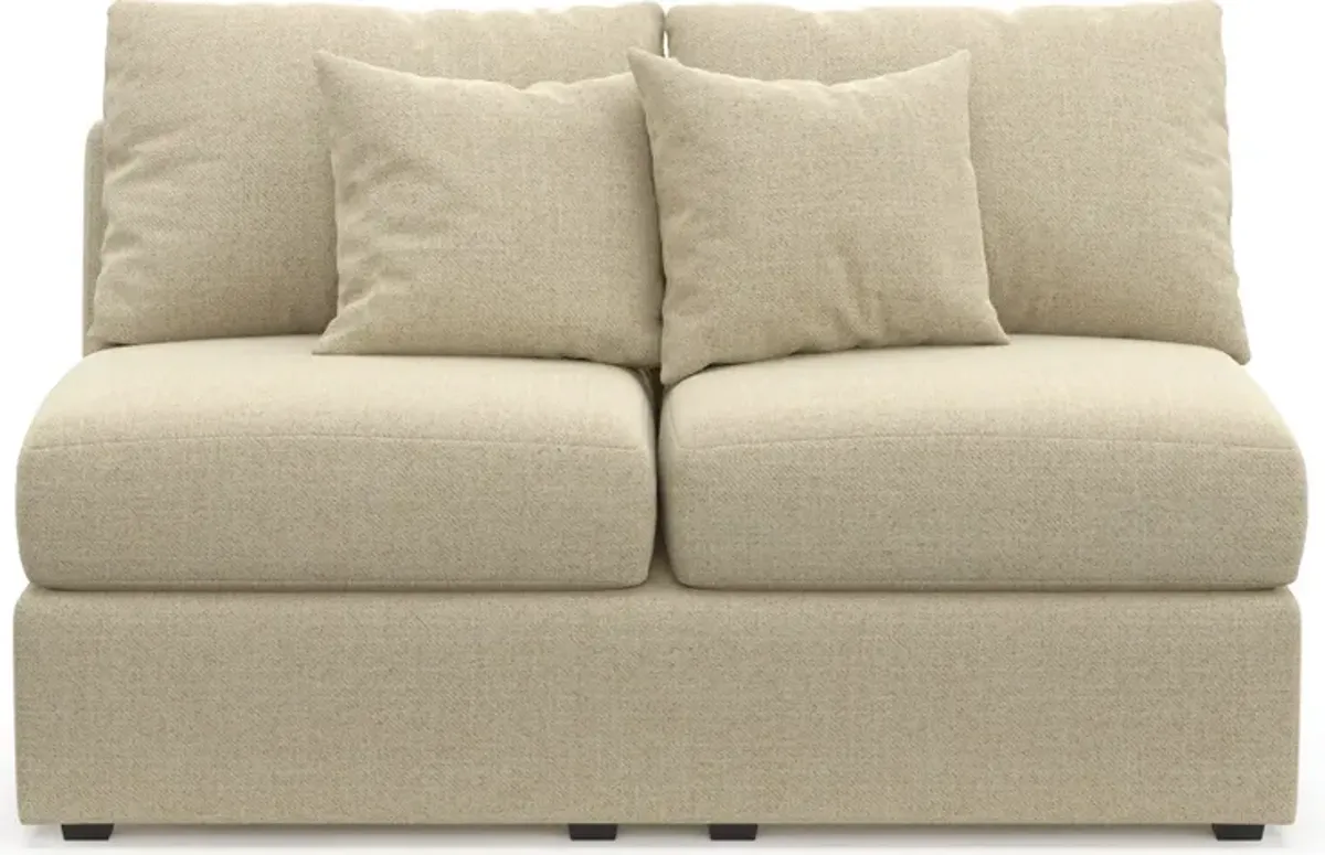 Nest Hybrid Comfort Eco Performance Armless Loveseat - Broderick Sand