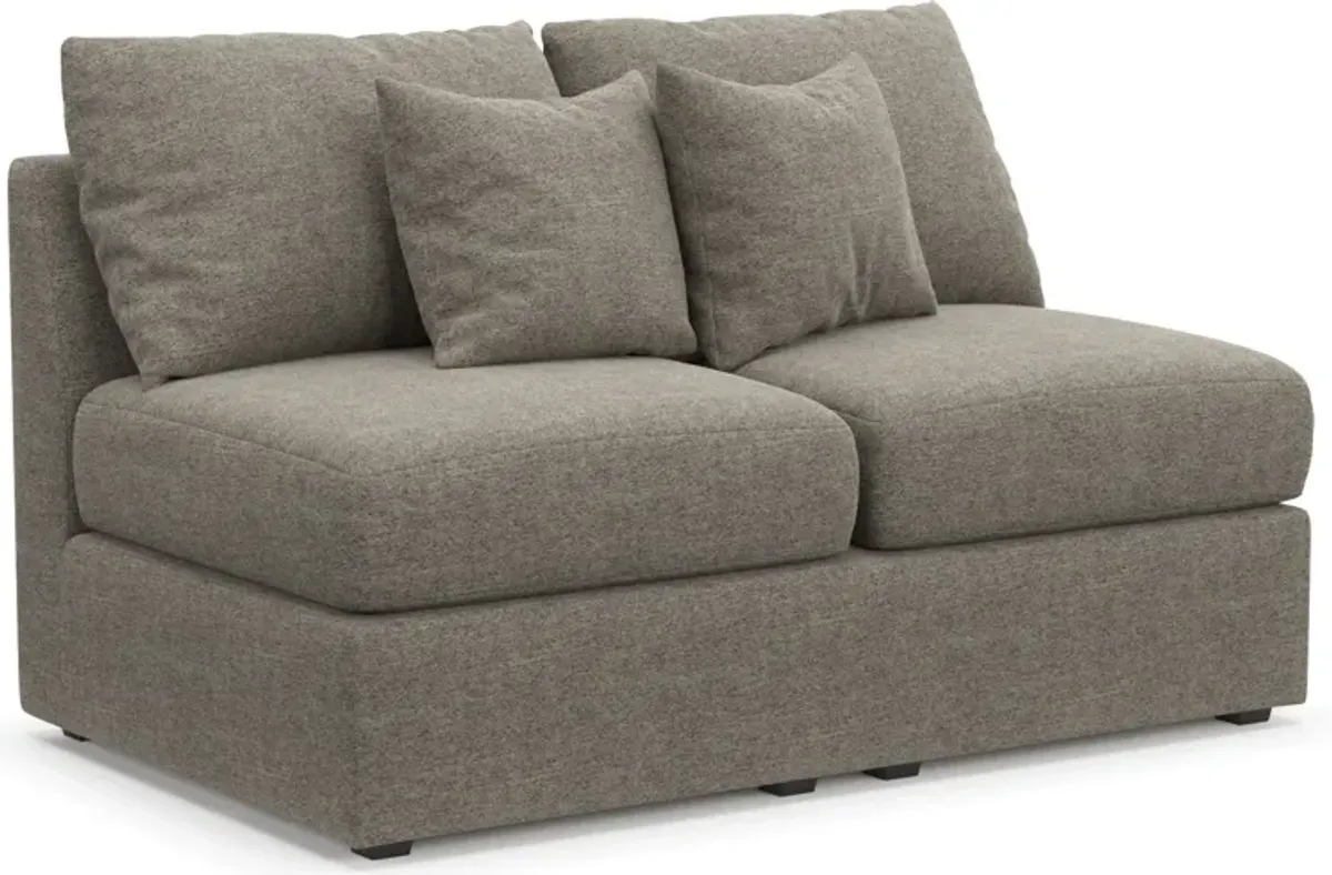 Nest Hybrid Comfort Eco Performance Armless Loveseat - Bridger Metal