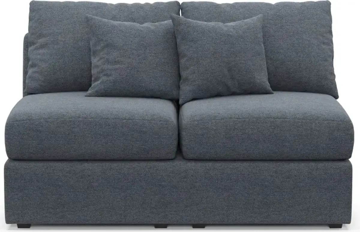 Nest Hybrid Comfort Eco Performance Armless Loveseat - Bridger Navy