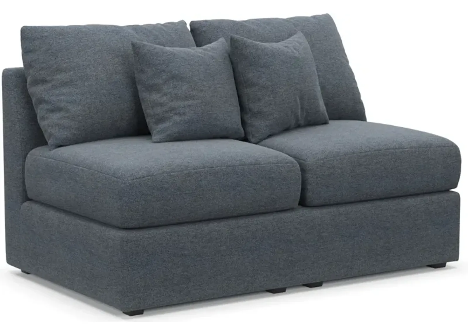 Nest Hybrid Comfort Eco Performance Armless Loveseat - Bridger Navy