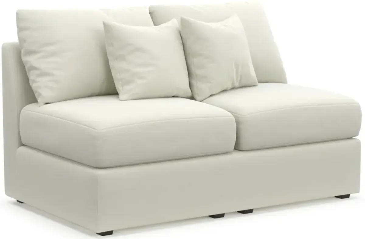 Nest Hybrid Comfort Eco Performance Armless Loveseat - Liv Arctic