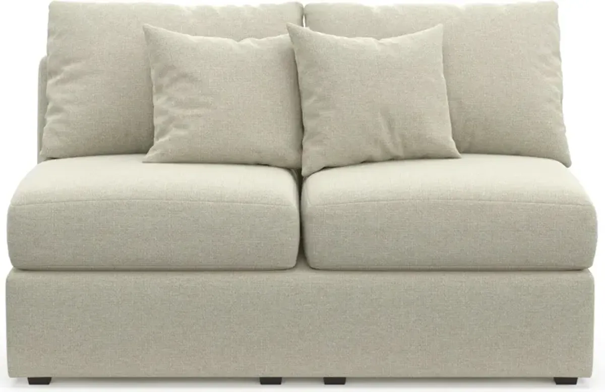 Nest Hybrid Comfort Eco Performance Armless Loveseat - Liv Dove