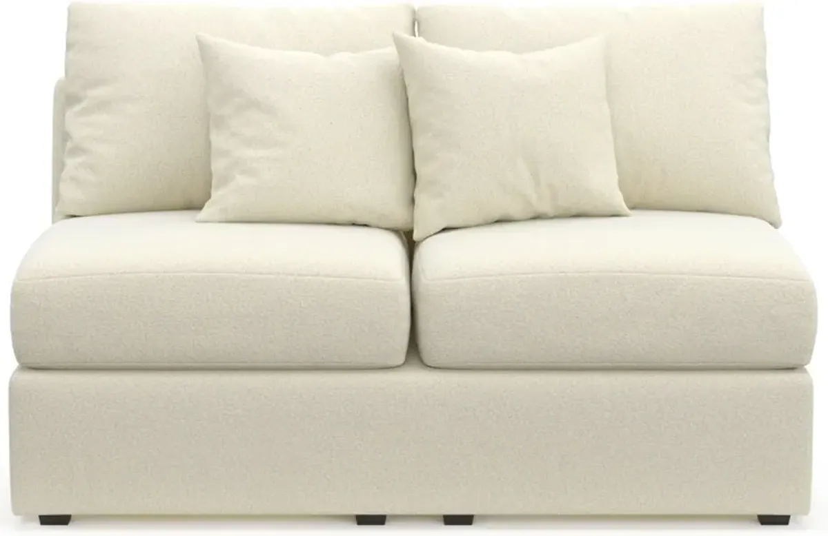 Nest Hybrid Comfort Eco Performance Armless Loveseat - Fincher Ivory