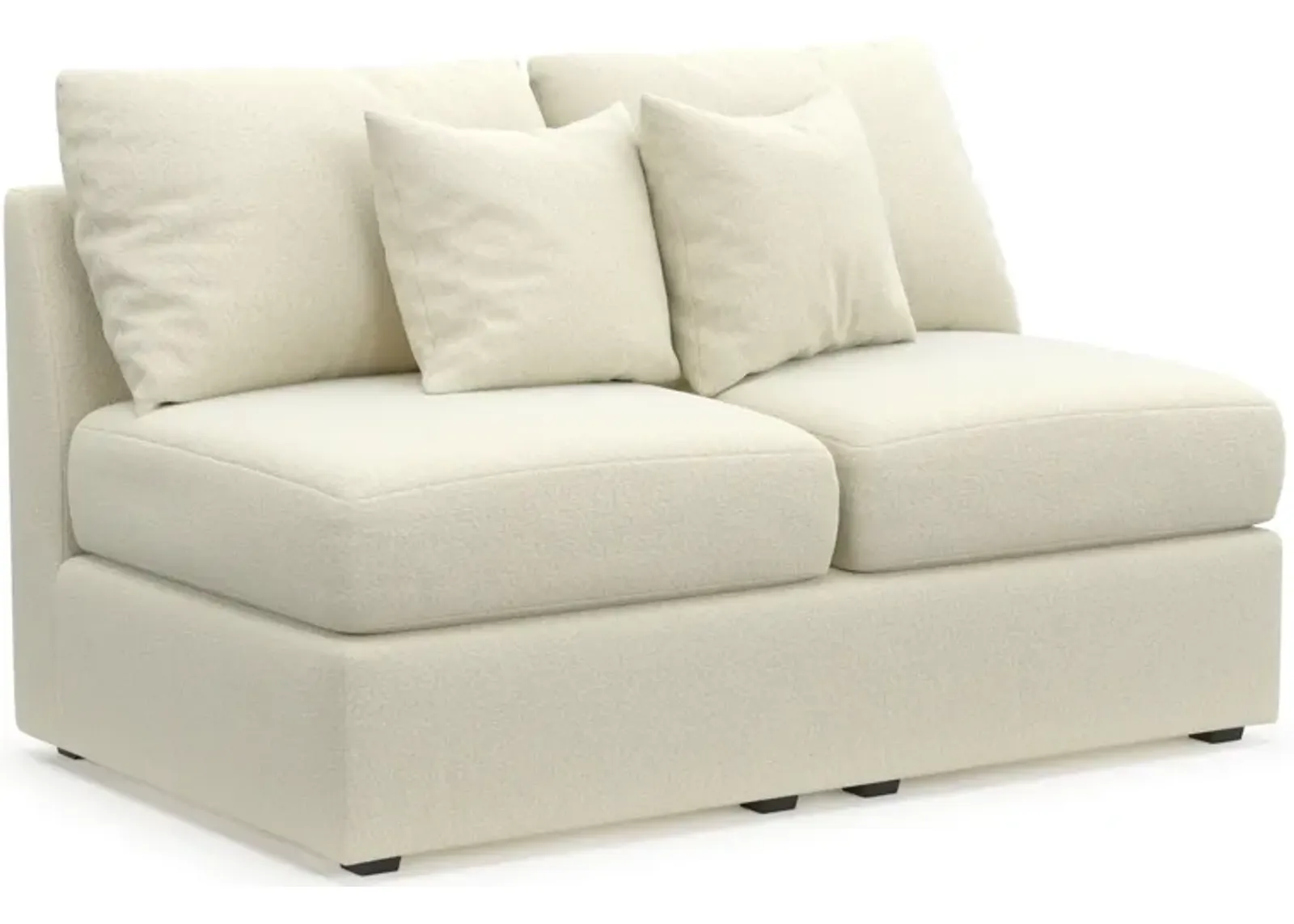 Nest Hybrid Comfort Eco Performance Armless Loveseat - Fincher Ivory