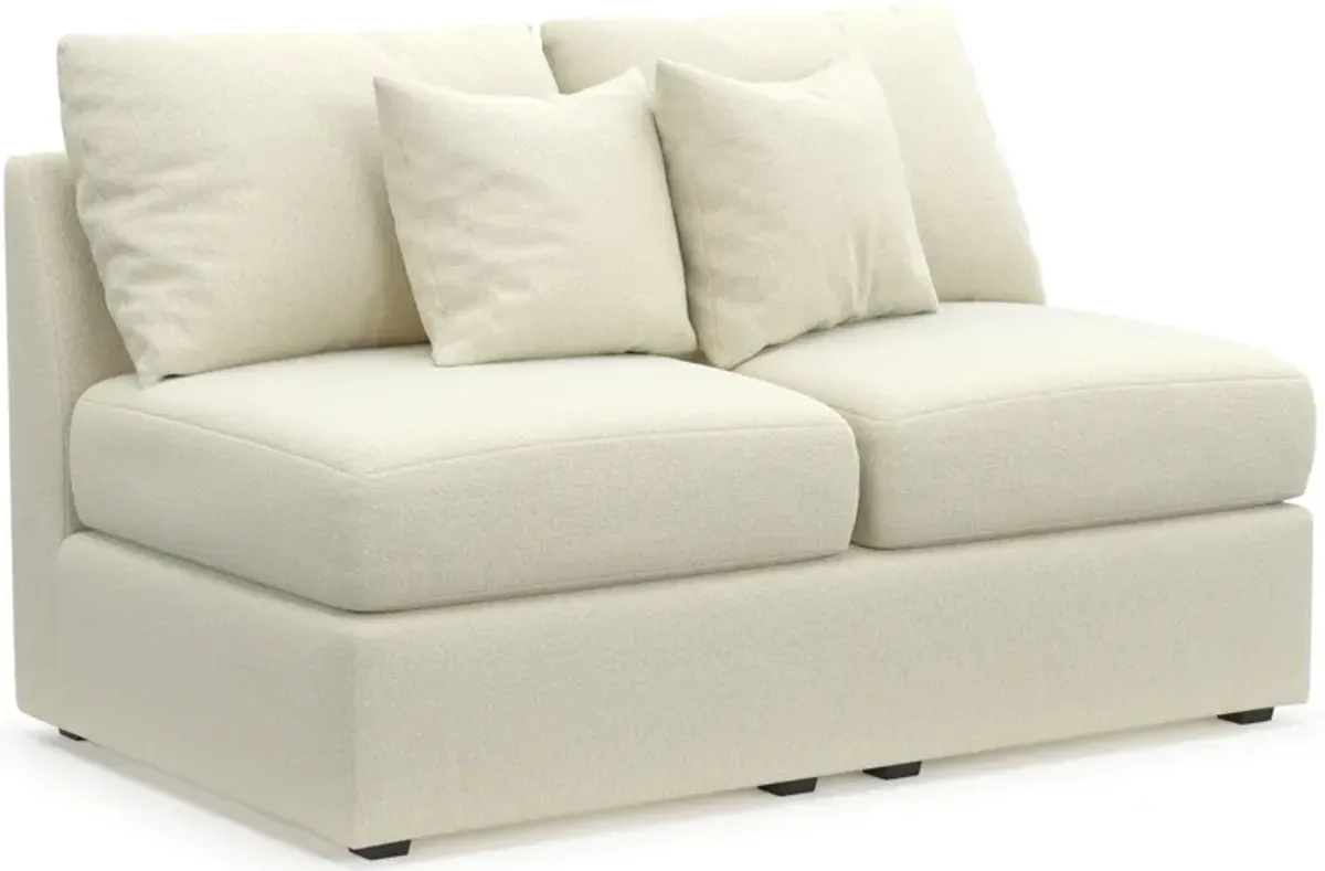 Nest Hybrid Comfort Eco Performance Armless Loveseat - Fincher Ivory