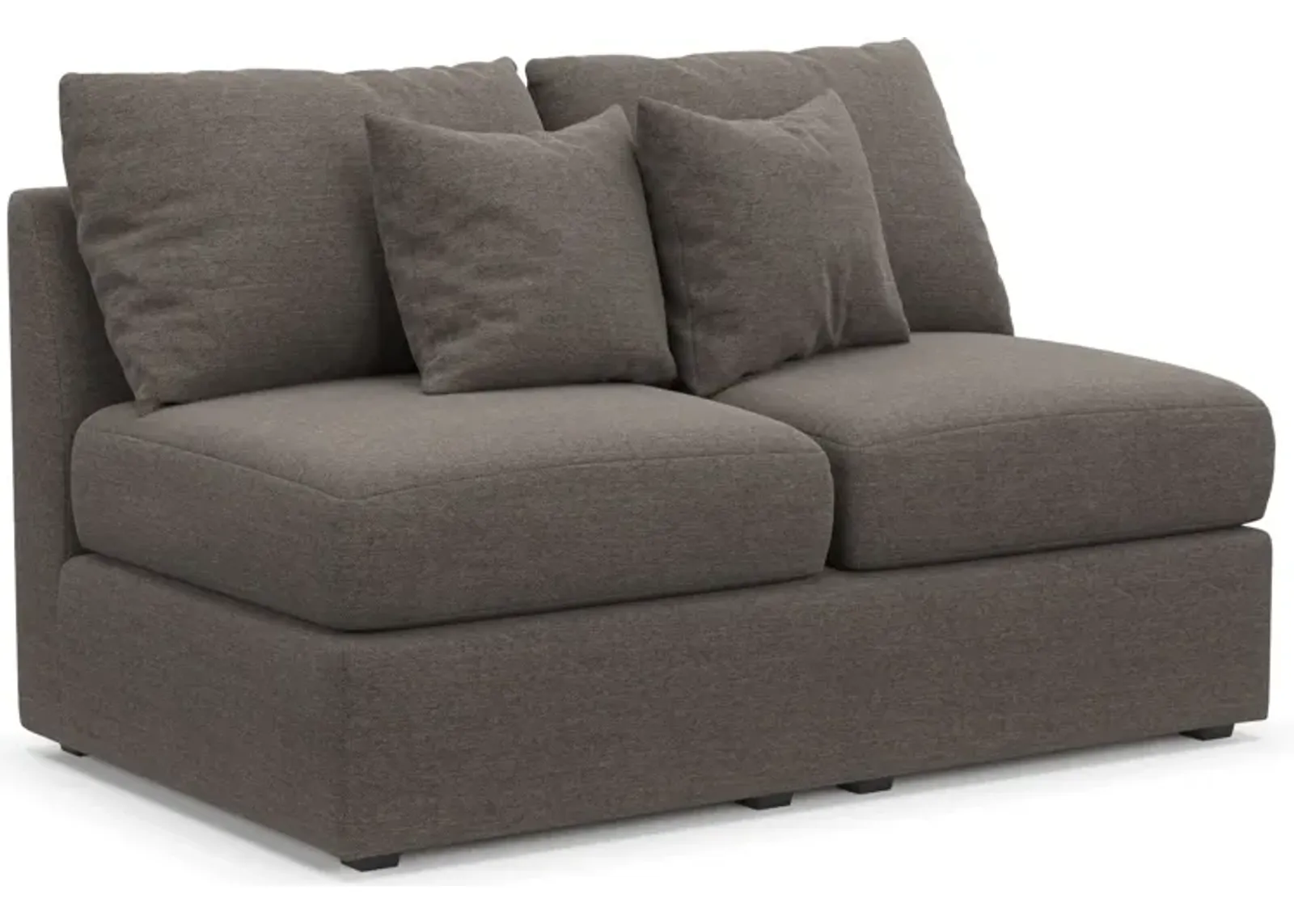 Nest Hybrid Comfort Eco Performance Armless Loveseat - Presidio Steel