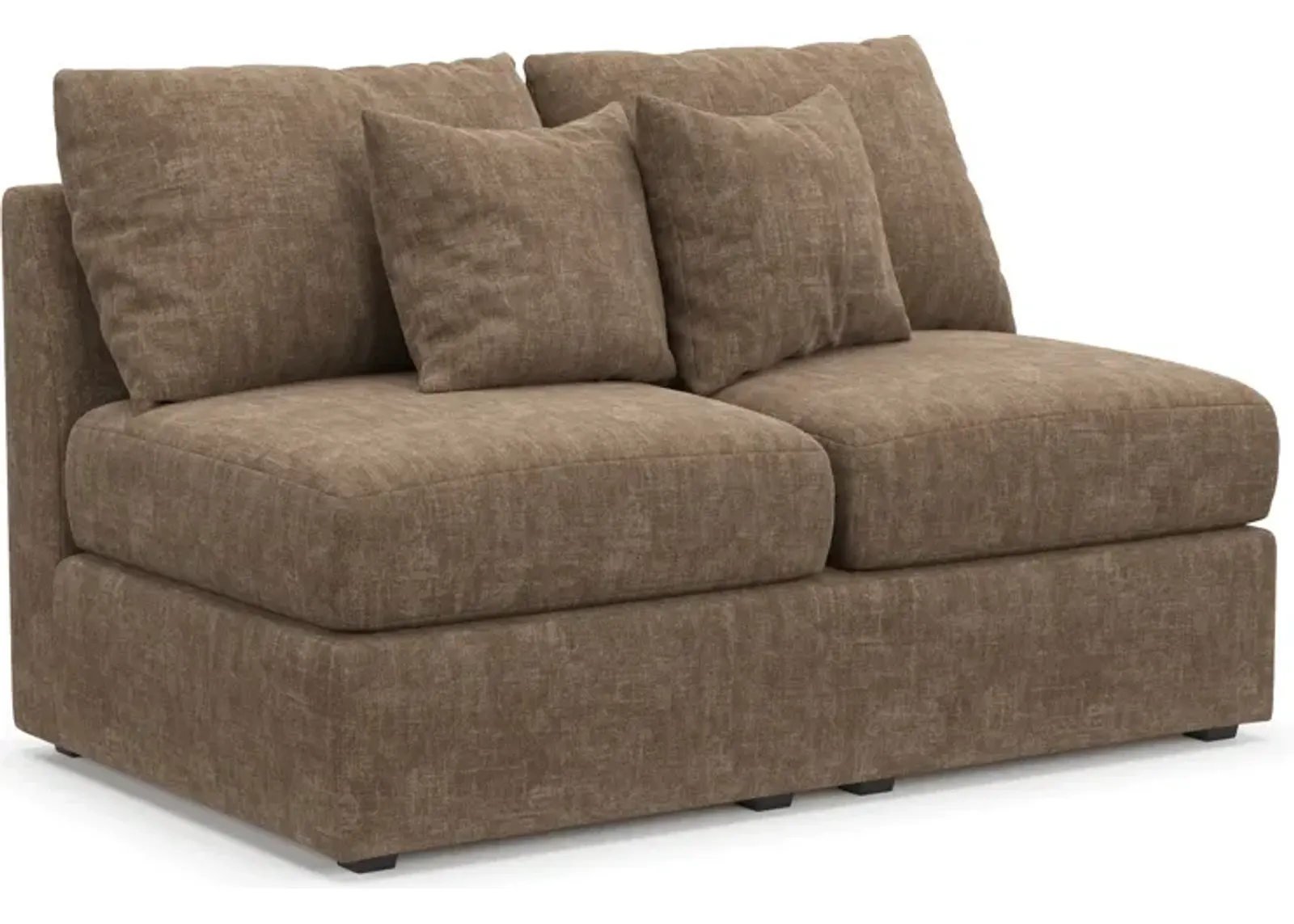 Nest Hybrid Comfort Eco Performance Armless Loveseat - Argo Java