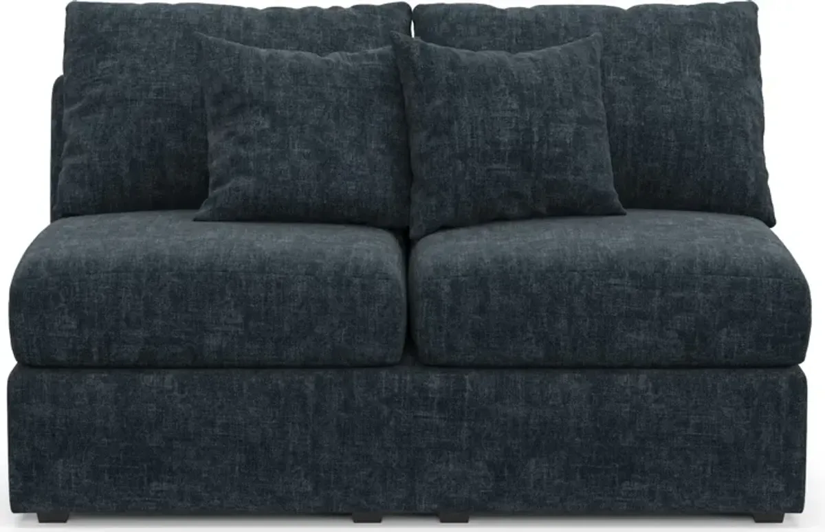 Nest Hybrid Comfort Eco Performance Armless Loveseat - Argo Navy