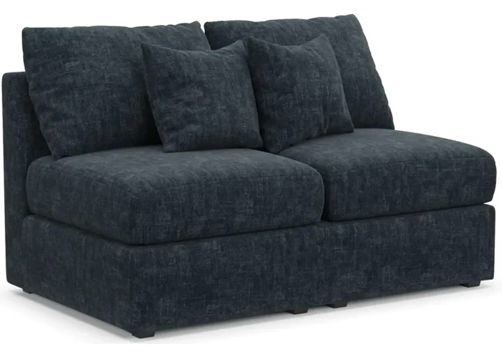 Nest Hybrid Comfort Eco Performance Armless Loveseat - Argo Navy