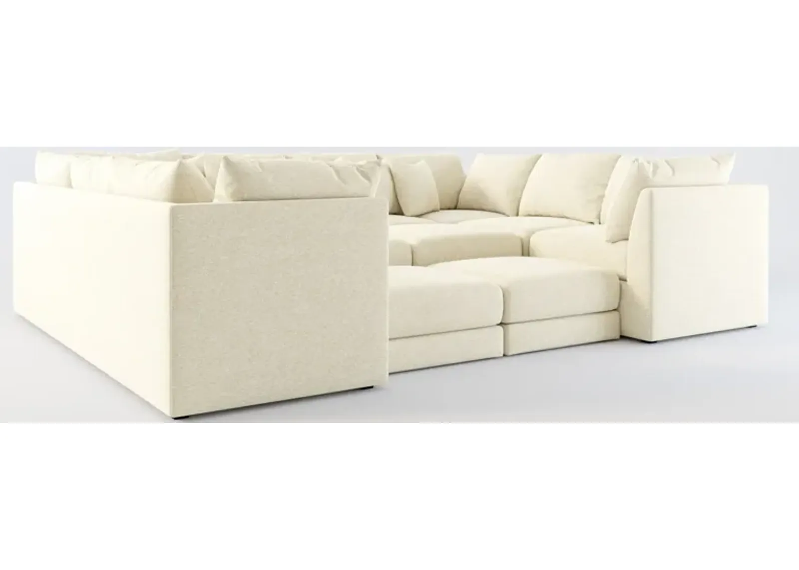 Nest Hybrid Comfort Eco Performance 7-Piece Pit Sectional - Bridger Shell